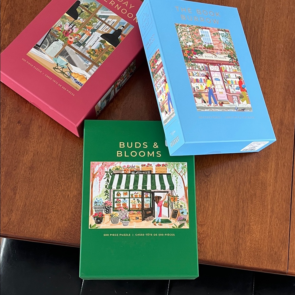 Buds & Blooms 500-Piece Puzzle - all 3 boxes
